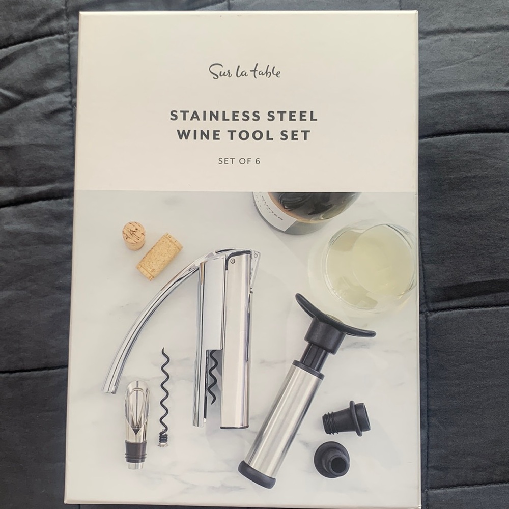 Sur la Table Stainless Steel Wine Tool Set